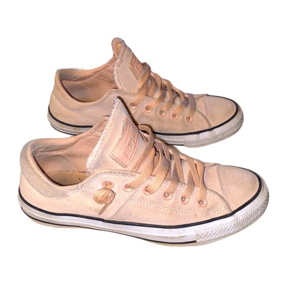 CONVERSE Peach Suede Sneakers